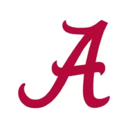 Alabama Crimson Tide color guide with crimson, gray and white codes