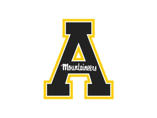 App State Mountaineers official black, gold and white color codes