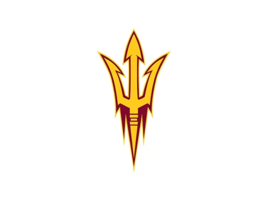 Arizona State Sun Devils maroon, gold and black official color codes