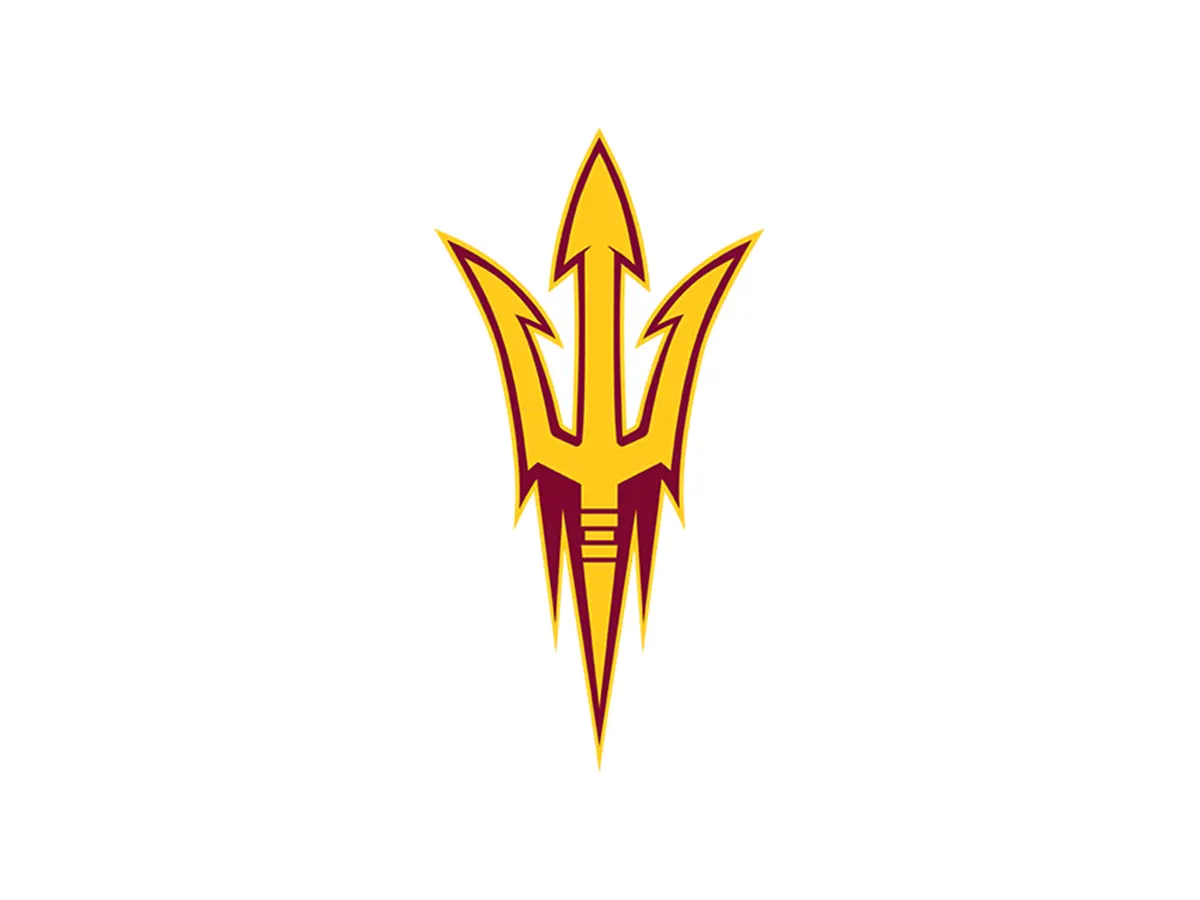 Arizona State Sun Devils maroon, gold and black official color codes