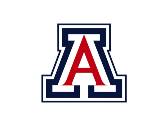 Arizona Wildcats official color codes for Arizona Red, Arizona Blue and White
