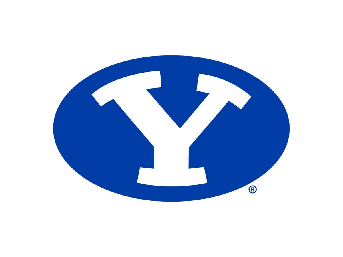 BYU Cougars navy, royal blue and white color codes chart