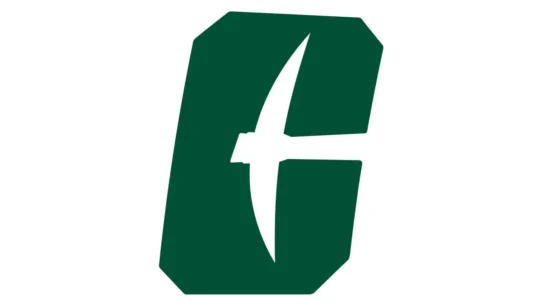 Charlotte 49ers color codes for Charlotte Green, Niner Gold and Quartz White