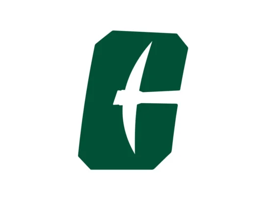 Charlotte 49ers color codes for Charlotte Green, Niner Gold and Quartz White