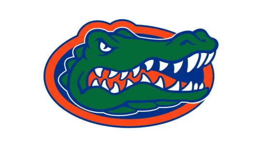 Florida Gators official orange and blue color codes with HEX, RGB, CMYK and Pantone values