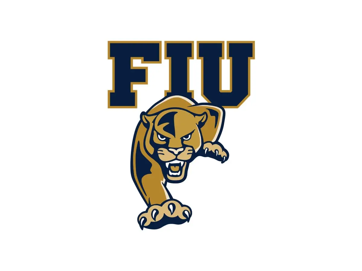 Florida International Panthers blue and gold color codes with HEX, RGB, CMYK and Pantone values