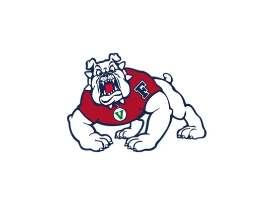 Fresno State Bulldogs Cardinal Red, Blue and White color codes