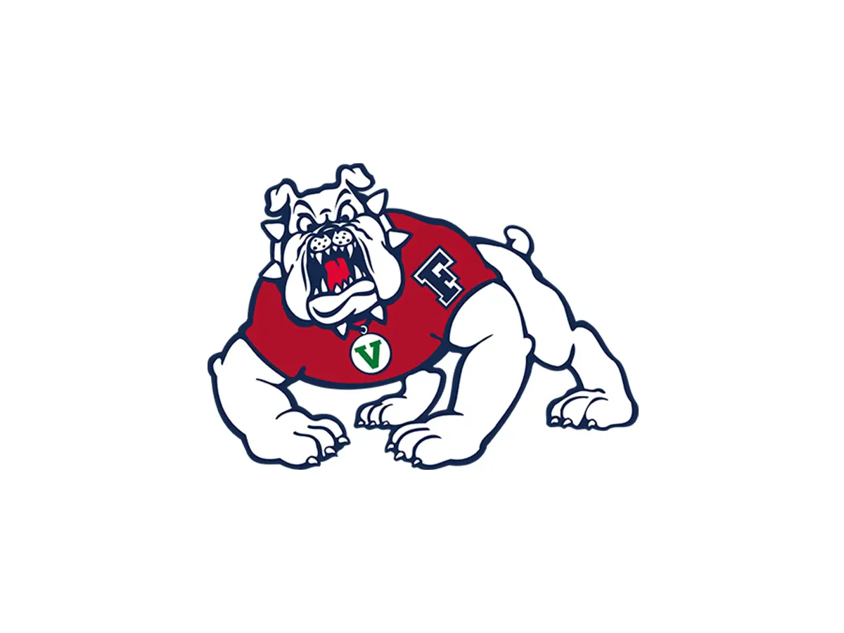 Fresno State Bulldogs Cardinal Red, Blue and White color codes