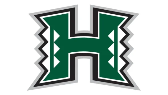 Hawai'i Rainbow Warriors green, black, silver and white color code reference