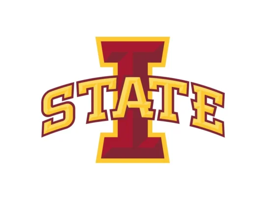 Iowa State Cyclones cardinal and gold color codes with Pantone, HEX, RGB and CMYK values