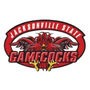 Jacksonville State Gamecocks official red, black and white color palette
