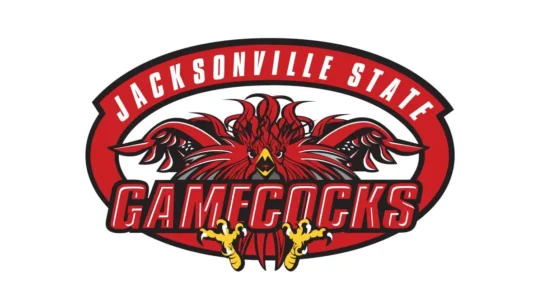 Jacksonville State Gamecocks official red, black and white color palette