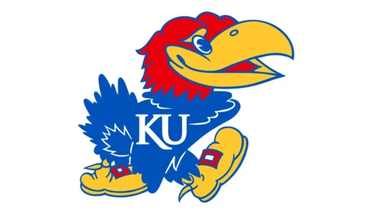 Kansas Jayhawks color codes for Kansas Blue, Crimson and Jayhawk Yellow