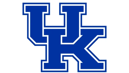 Kentucky Wildcats Wildcat Blue, white and black color codes chart