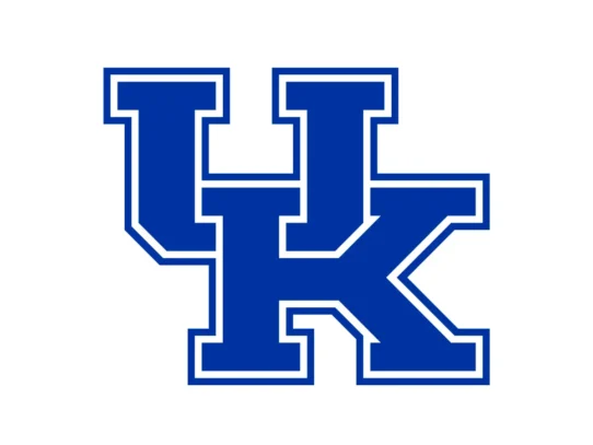 Kentucky Wildcats Wildcat Blue, white and black color codes chart