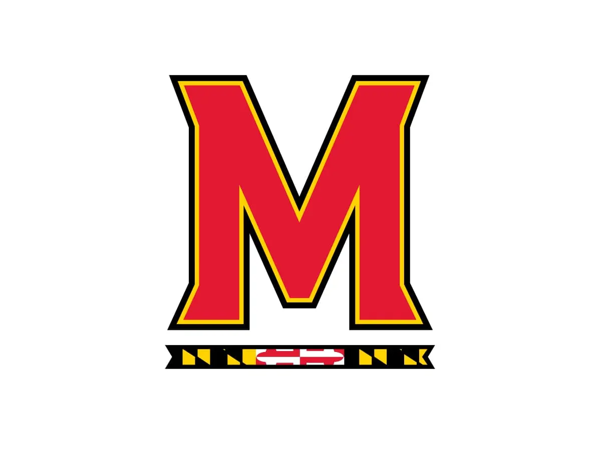 Maryland Terrapins official red, white, black and gold color codes