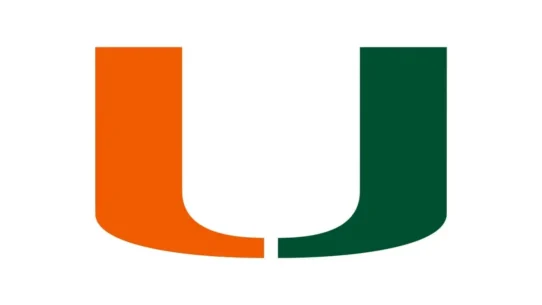 Miami Hurricanes orange, green and supporting white color codes