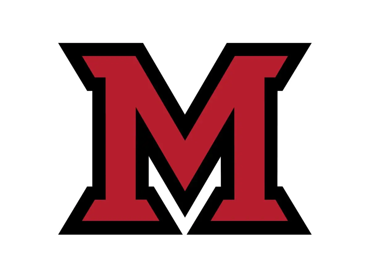 Miami (OH) RedHawks official Miami Red, white and black color codes