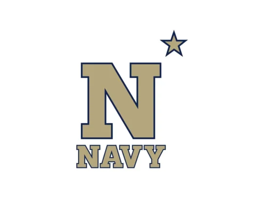 Navy Midshipmen navy blue and Vegas gold official color codes