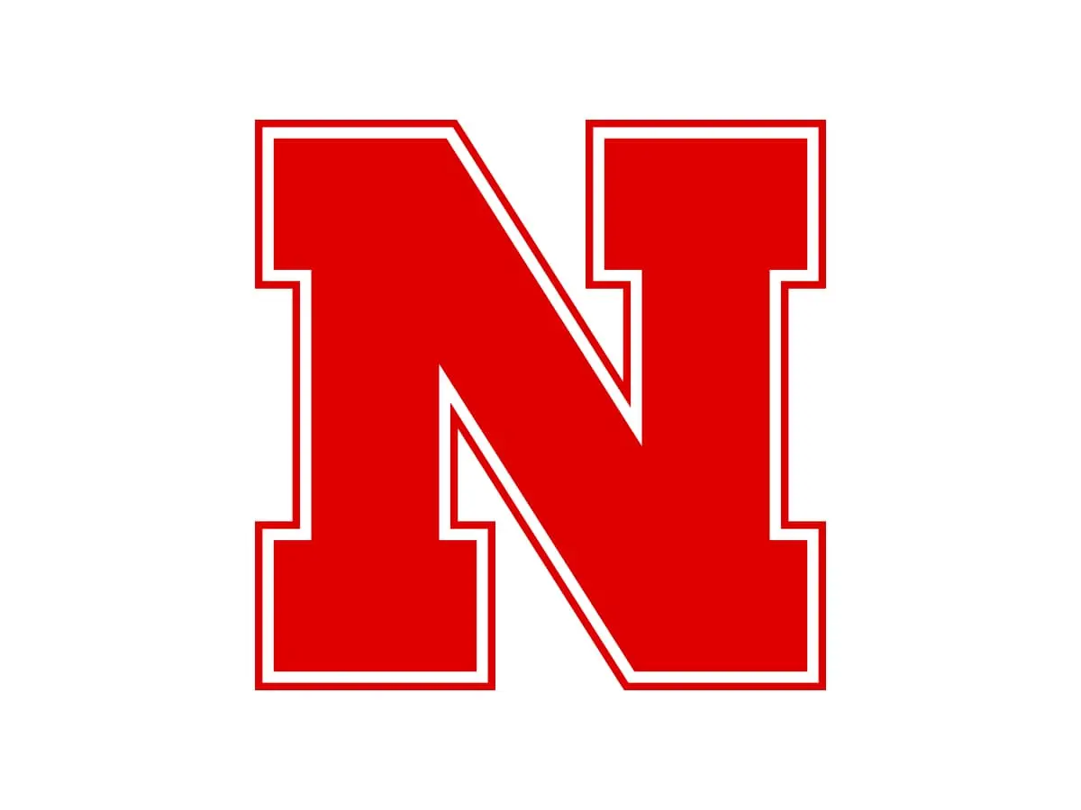 Nebraska Cornhuskers color codes for red, cream, white and black