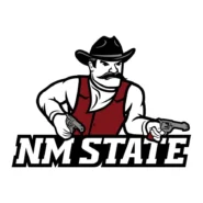 New Mexico State Aggies crimson, white and supporting black color codes