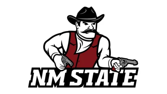 New Mexico State Aggies crimson, white and supporting black color codes