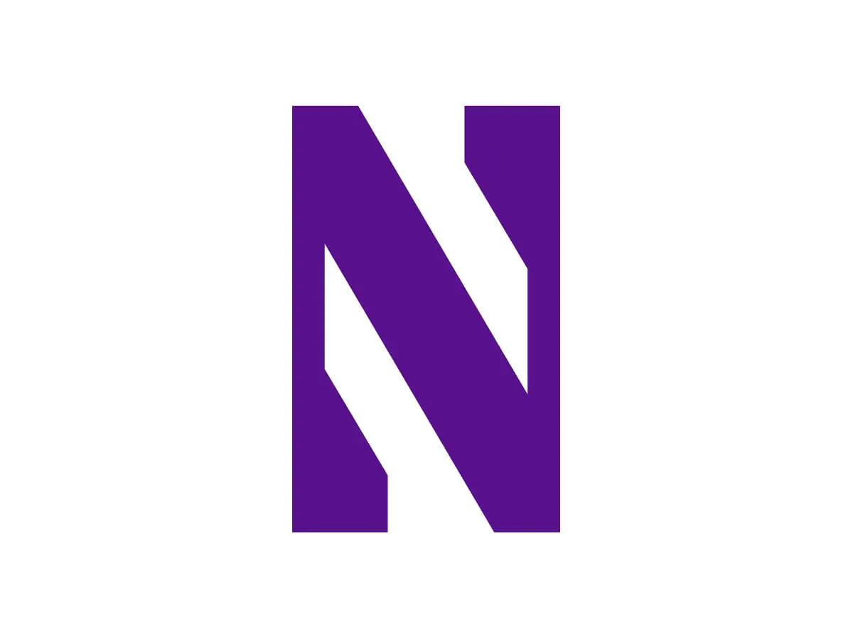 Northwestern Wildcats official Athletic Purple, White and Black color codes