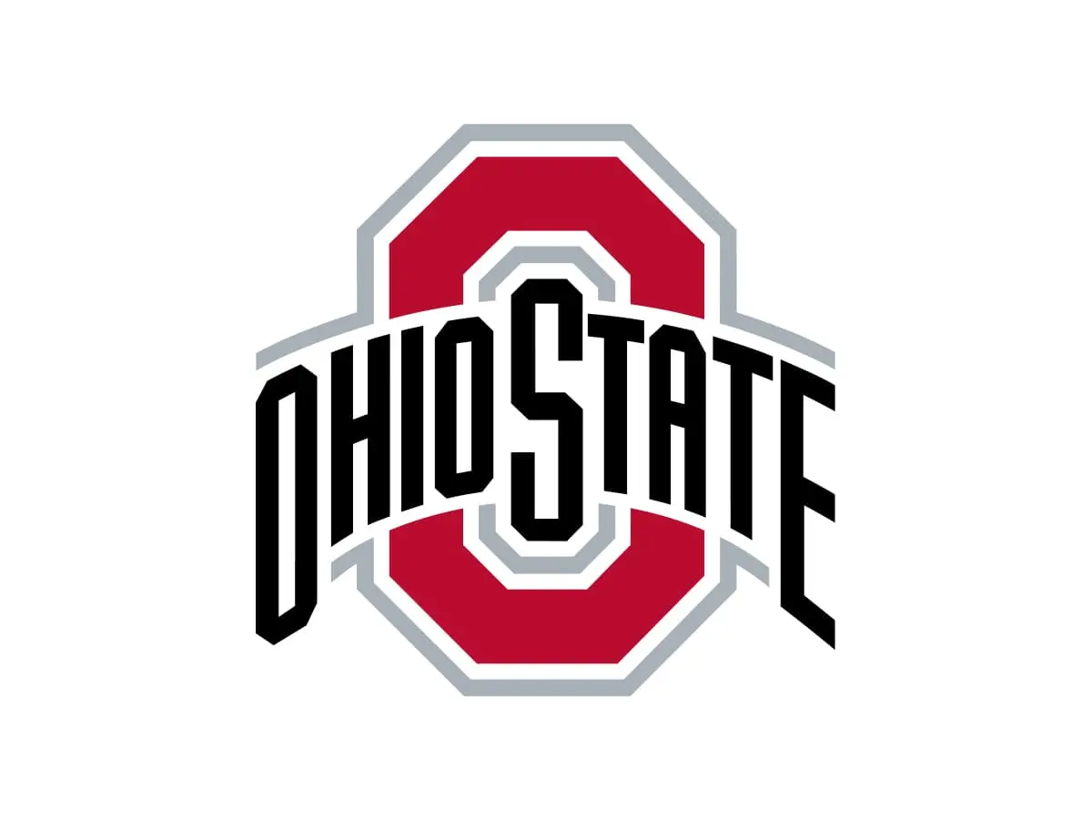 Ohio State Buckeyes scarlet, gray and white color codes
