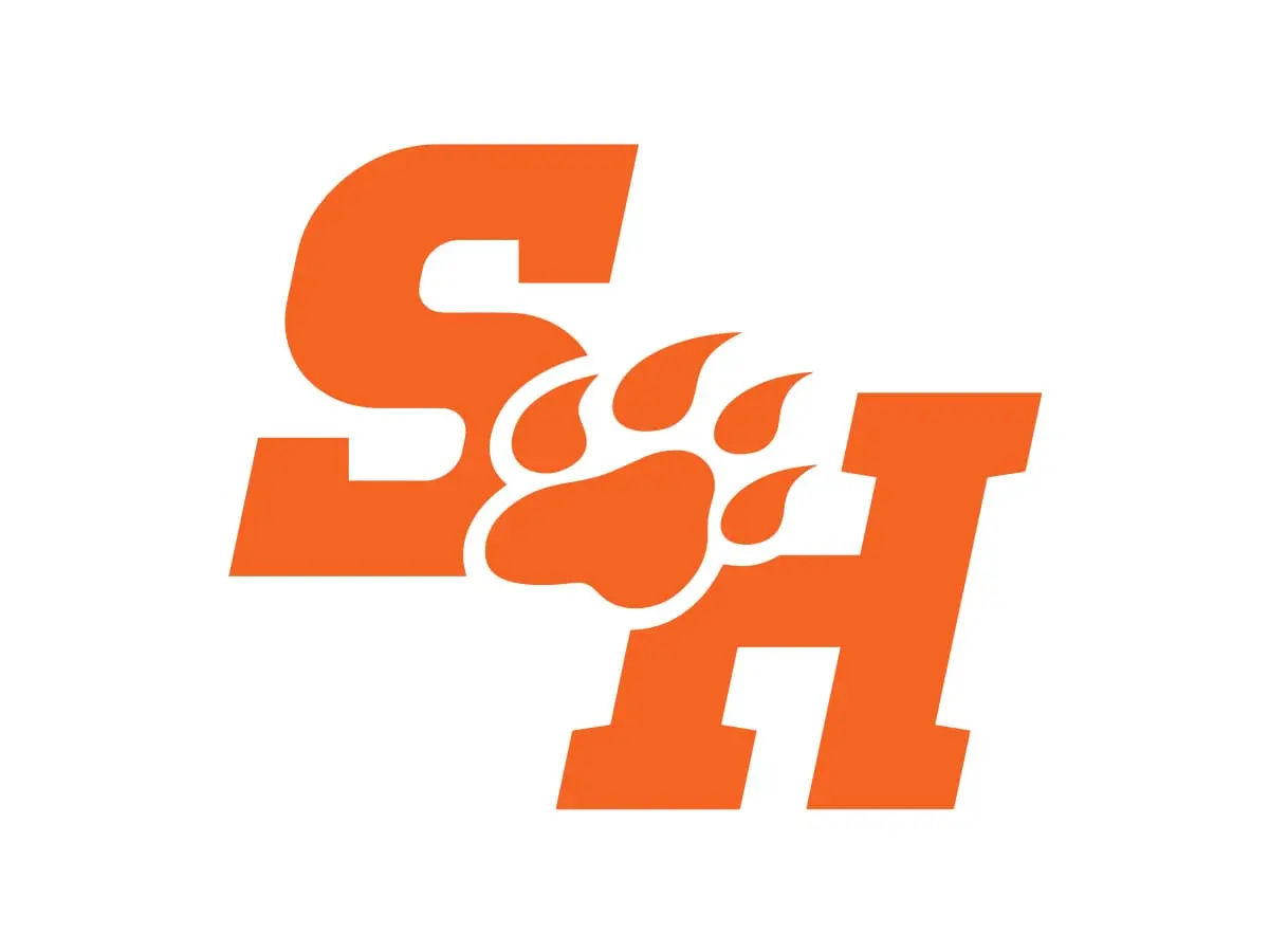 Sam Houston Bearkats orange, white and gray official color codes