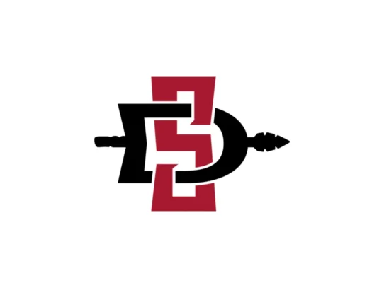 San Diego State Aztecs red and black official color codes