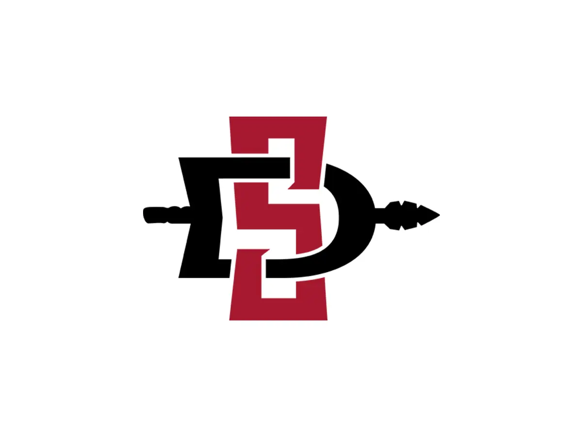 San Diego State Aztecs red and black official color codes