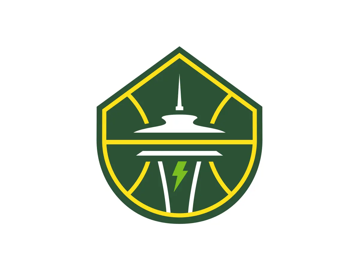 Seattle Storm Thunder Green, Lightning Yellow and Bolt Green color codes