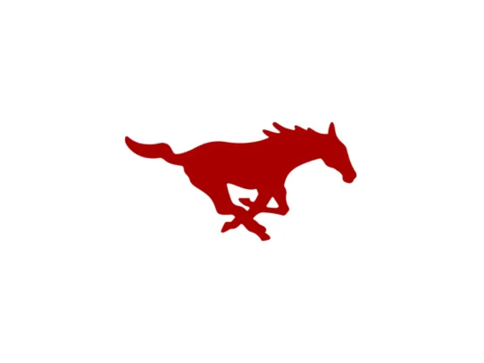 SMU Mustangs official red, blue and approved white color codes