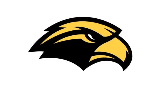 Southern Miss Golden Eagles black and gold color code reference chart