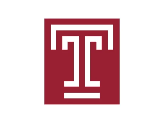 Temple Owls cherry, white and black color codes for HEX, RGB, CMYK and Pantone