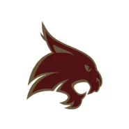 Texas State Bobcats maroon and gold color codes with HEX, RGB, CMYK and Pantone values
