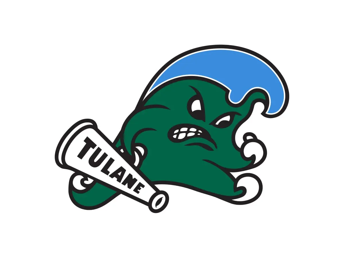 Tulane Green Wave official green, blue and white color codes