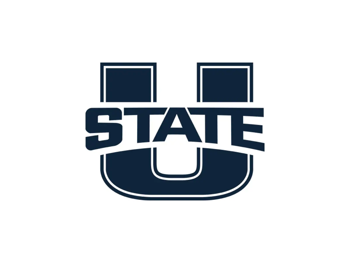 Utah State Aggies official Aggie Blue, white, gray and black color codes