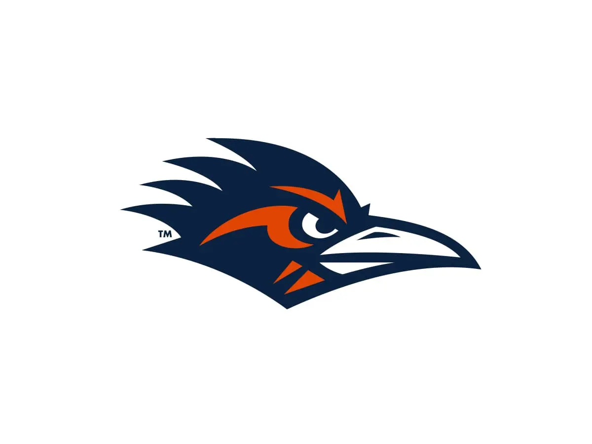 UTSA Roadrunners orange, navy blue and white official color codes