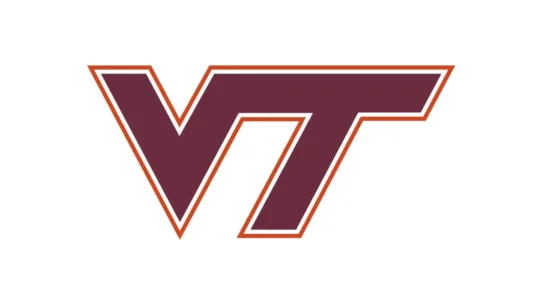 Virginia Tech Hokies color palette showing Chicago maroon, burnt orange and Hokie Stone