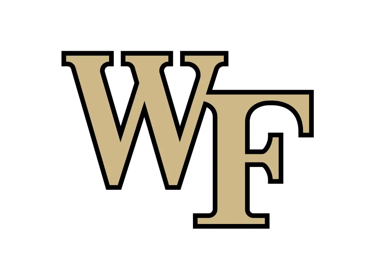 Wake Forest Demon Deacons Old Gold, Black and Athletics Gold color codes